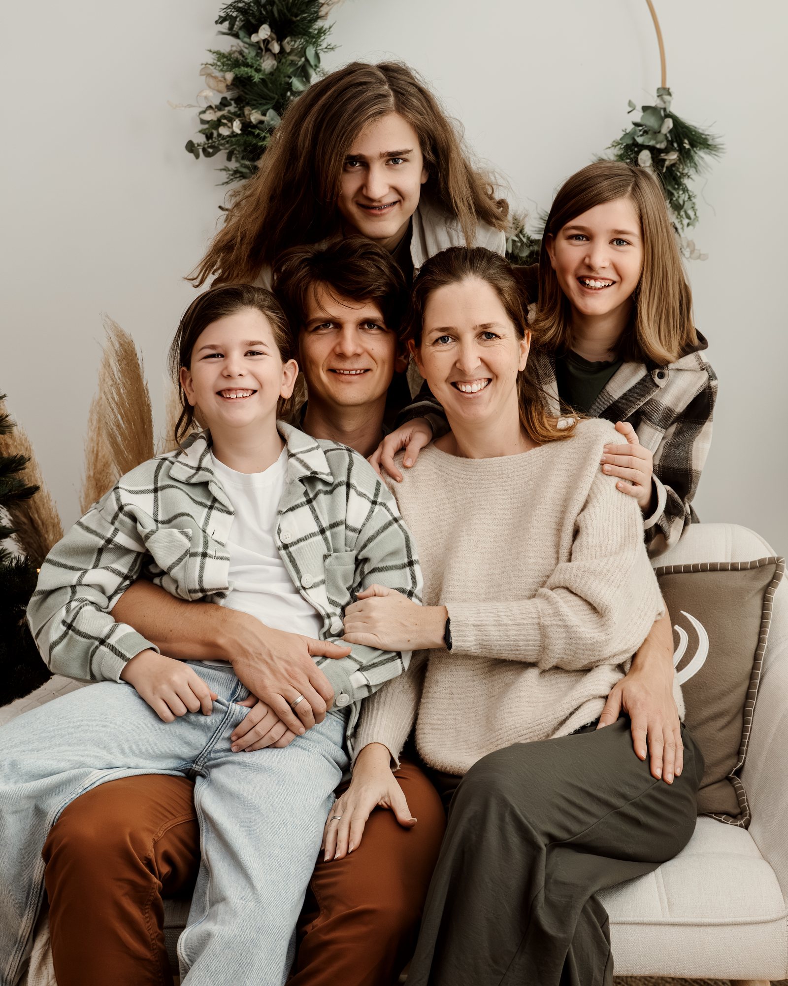 Christin mit ihrer Familie